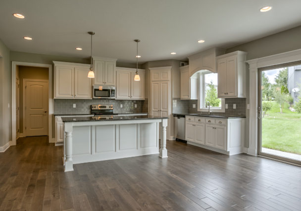 Sweetwater Creek New Homes in Spring Hill, KS Kitchen with Painted Cabinetry